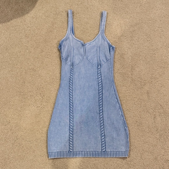 Promesa Dresses & Skirts - Promesa Light Blue Knit Tank Mini Dress